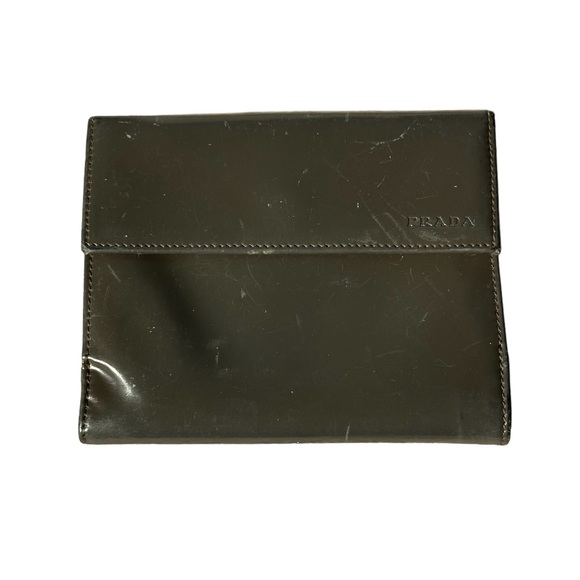 Prada Wallet - Spazzolato Portafoglio in Color Gray Smog with authenticity card - Picture 16 of 16